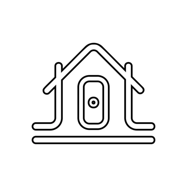 Casa Signo Icono Bienes Raíces — Vector de stock