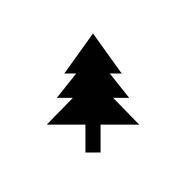 Boże Narodzenie Drzewo Ikona Ilustracja — Wektor stockowy