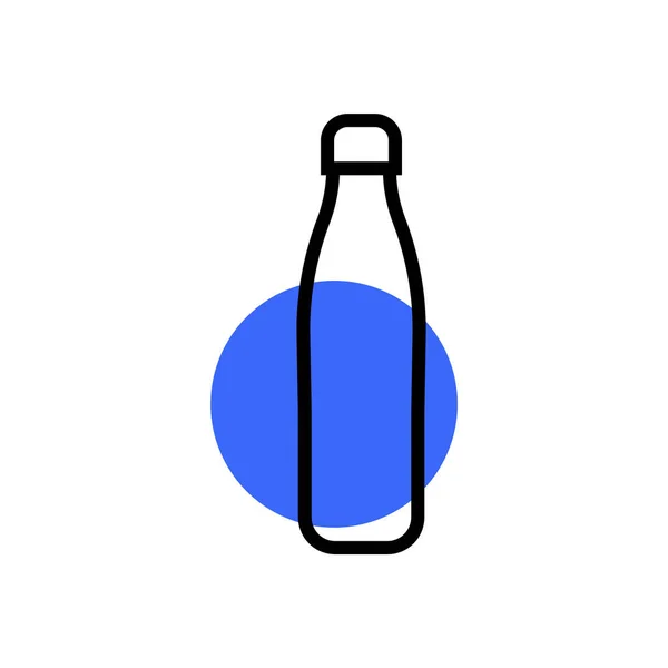 ボトルの看板アイコン-プラスチックボトルのアイコンのイラスト — ストックベクタ