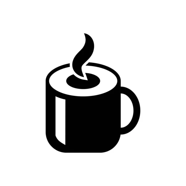 Kaffeetasse Symbol Flachen Stil Tasse Vektor Tasse Isoliertes Symbol Kaffeetasse — Stockvektor