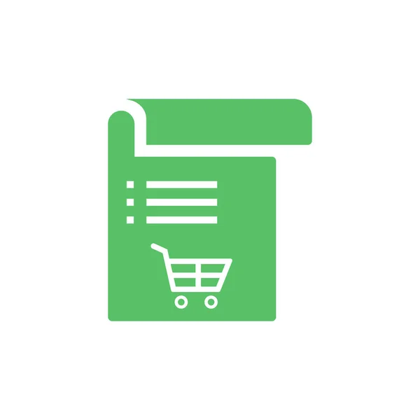 Shopping cart icon - cart document vector — Stock Vector