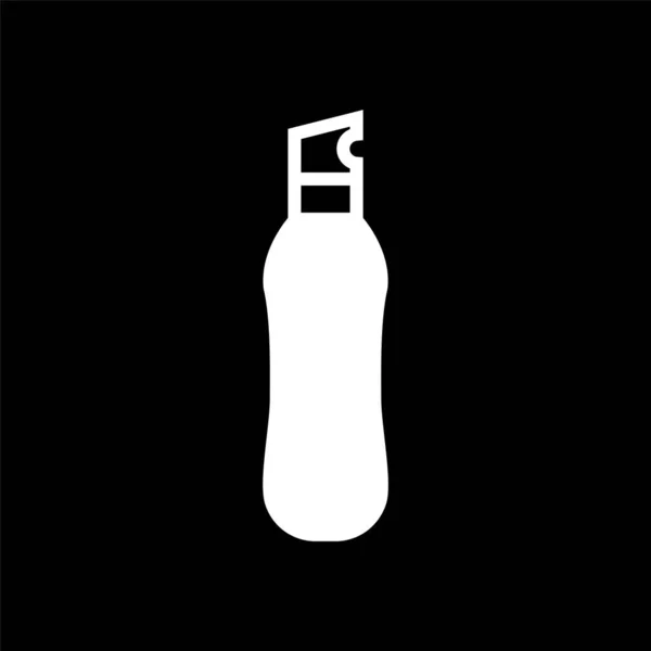 Icône Signe Bouteille Illustration Icône Bouteille Plastique — Image vectorielle