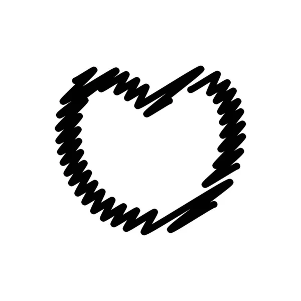Serce Ikona Wektor Idealny Symbol Miłości Stylowa Ikona Miłości — Wektor stockowy