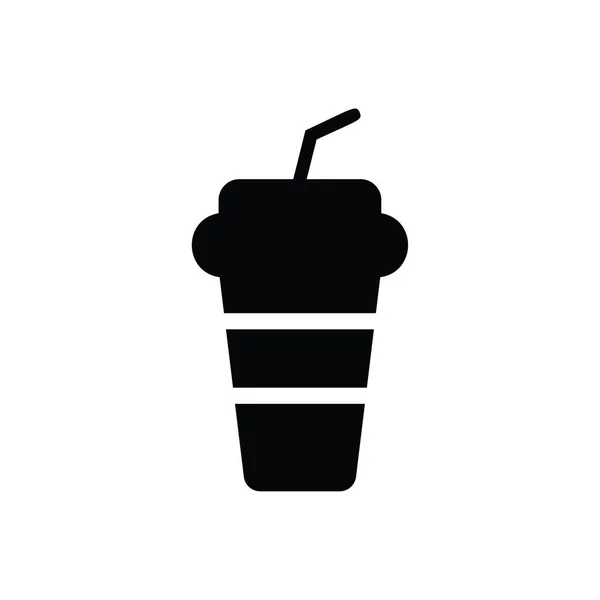 Symbol Ikony Kávy Bílém — Stockový vektor