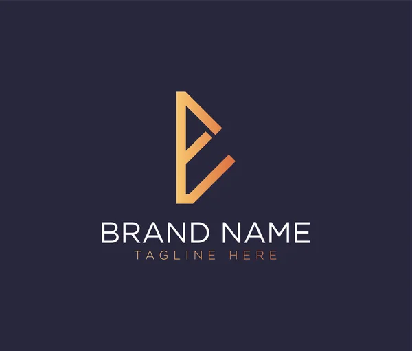 Premium Letter Logo Luxury Company Branding — Stock Vector