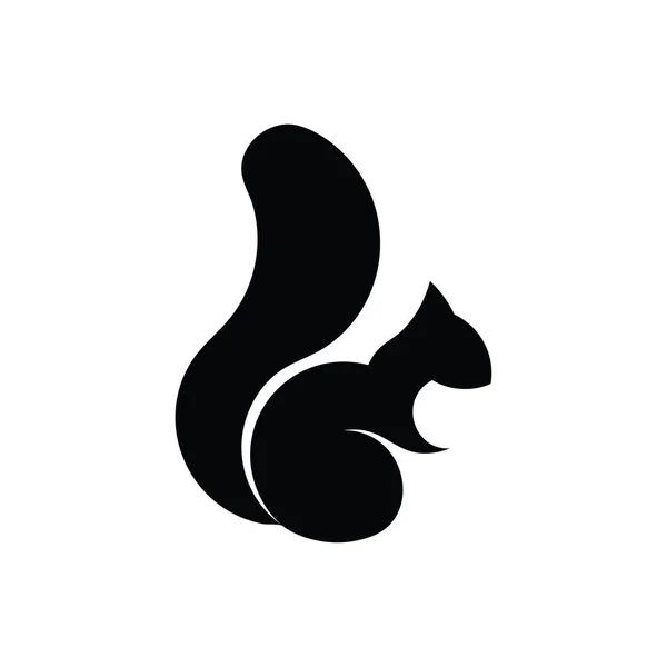 Icône Écureuil Modèle Logo Écureuil Vecteur — Image vectorielle