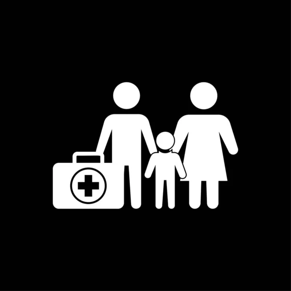 Medical health life insurance icon - health insurance icon vector white