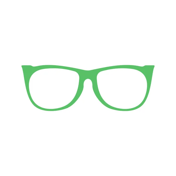 Ikona vektoru brýlí-plochý — Stockový vektor