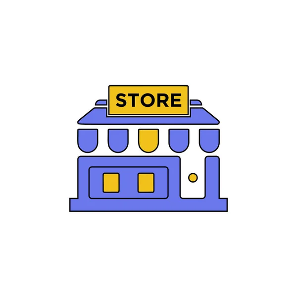 Icono de la tienda - vector icono de compras — Vector de stock