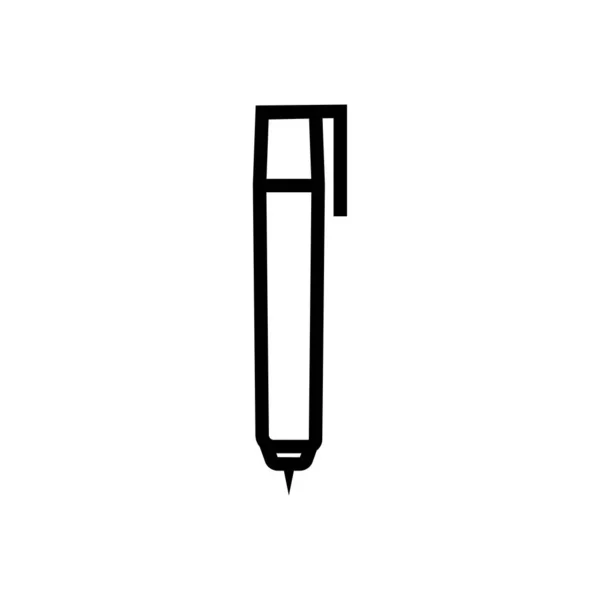 Stift Linie Symbol Stift Umrissvektor — Stockvektor