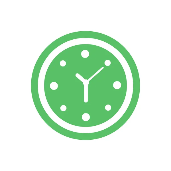 Icono Vector Reloj Oficina Reloj Signo — Vector de stock