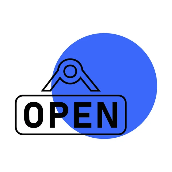 Open Teken Pictogram Vector — Stockvector