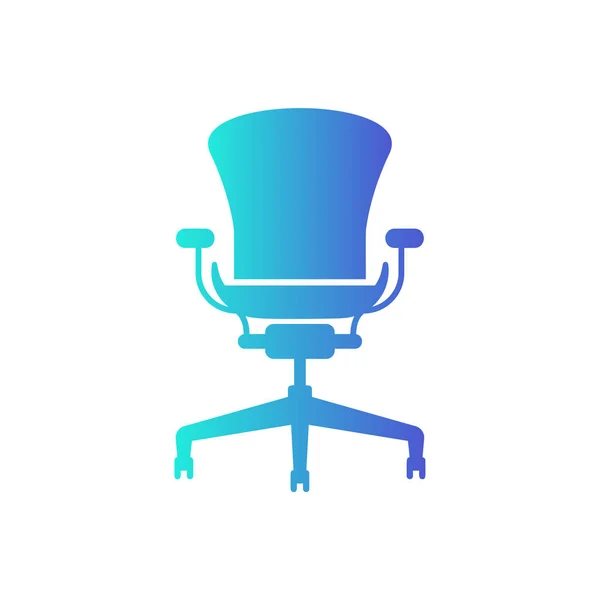 Ícone Cadeira Escritório Vector — Vetor de Stock