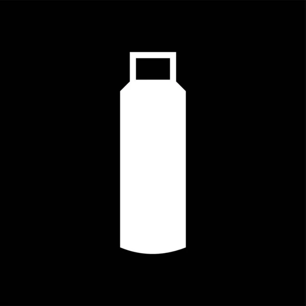 Flask skylt-ikon för plast flaska illustration — Stock vektor