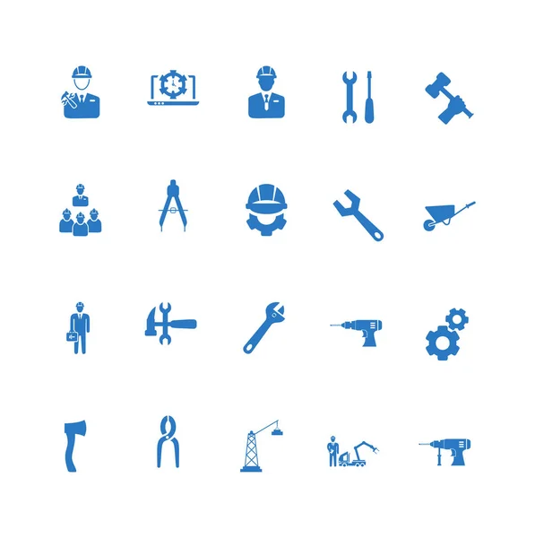 Set Von Stilvollen Icons Für Das Gebäudekonzept Vektorillustration — Stockvektor