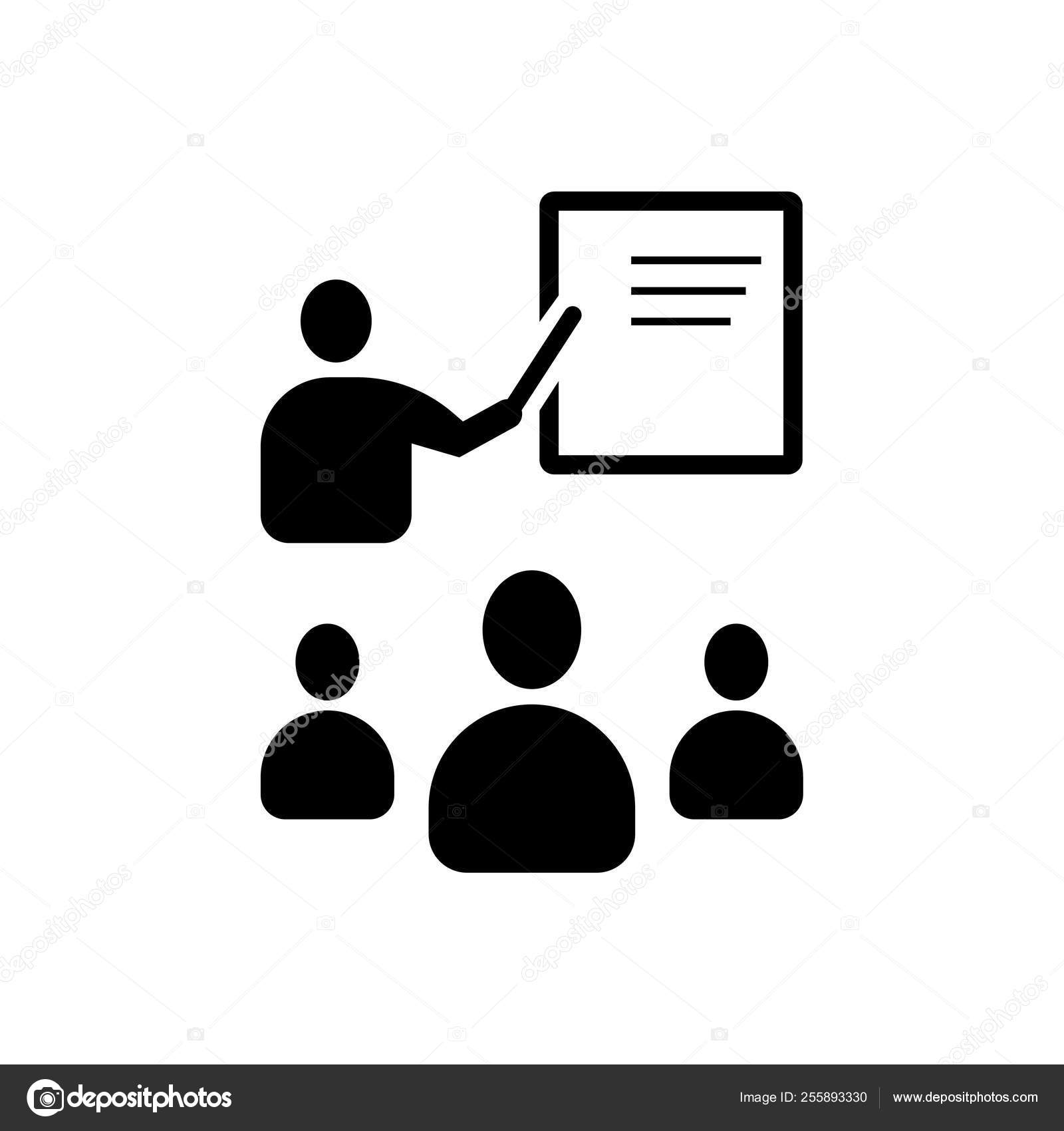 Classroom Icon Vector Training Icon Teacher Learner
