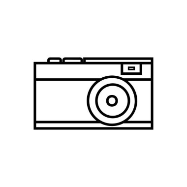Kamera düz simge-vektör