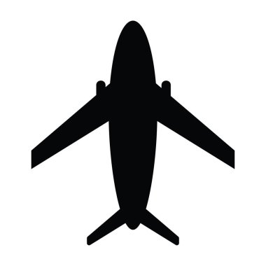 Uçak simgesi vektör izole