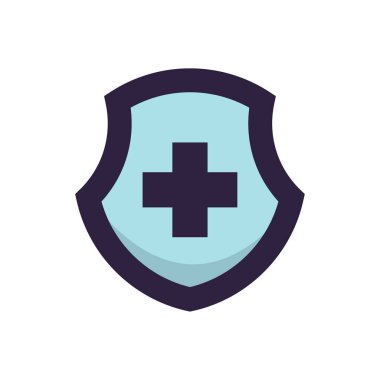 Tıbbi işareti doğrusal simge vektör düz