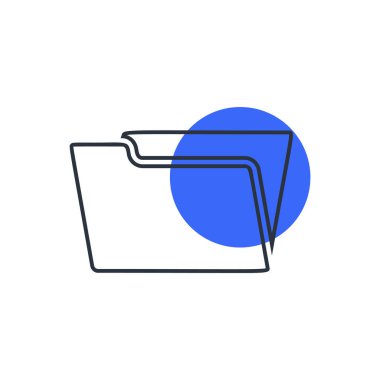 Klasör simgesi vektör-mağaza işareti