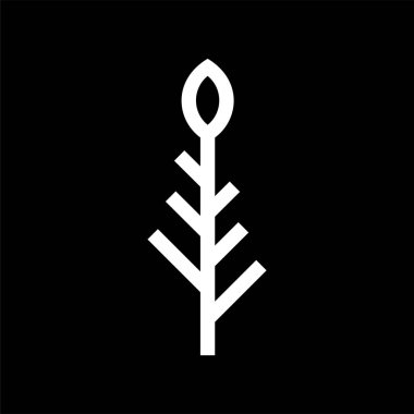 Ağaç simgesi vector-bitkiler işareti