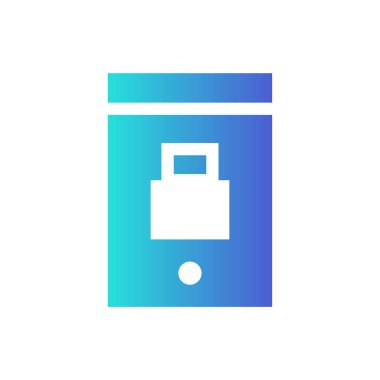 Mobil Güvenlik simgesi-akıllı telefon koruma işareti