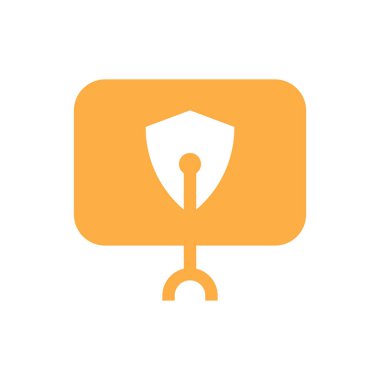 Bilgisayar güvenlik simgesi-koruma bilgisayar işareti