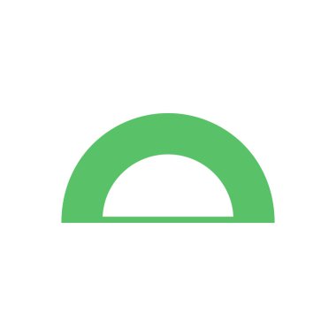 Protractor Icon vector-düz