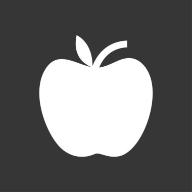 Bir Apple Icon beyaz