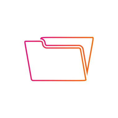 Klasör simgesi vektör-mağaza işareti