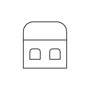 Ana sayfa simgesi-ev işareti vektör-anahat