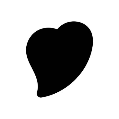 Kalp vektör simgesi, aşk sembolü. Sevgililer günü işareti