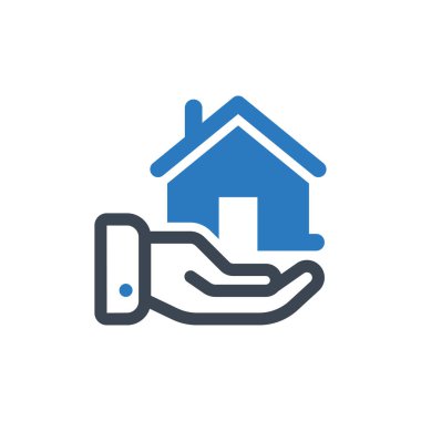 El tutma evi simgesi mavi