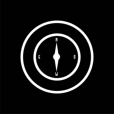 Compass düz simge-yön işareti