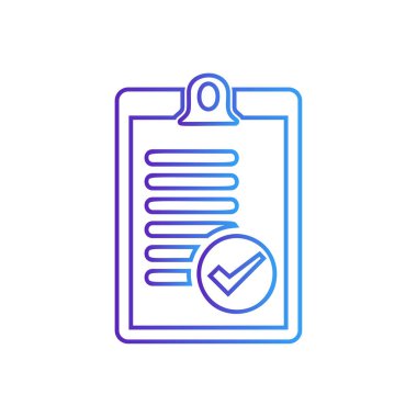 Kontrol listesi simge vektör-Pano işareti