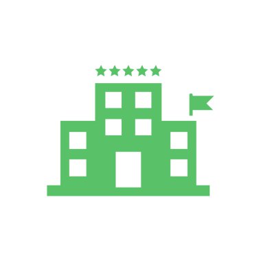 Beş yıldızlı otel simgesi vektör