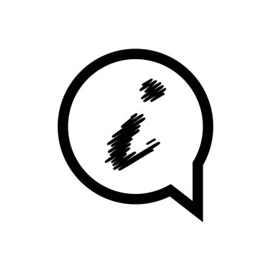 Bilgi işareti simgesi vektör-siyah