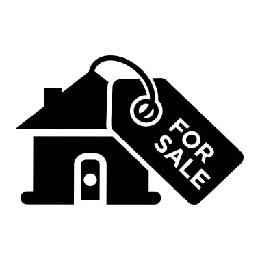 Ana sayfa satış simgesi siyah