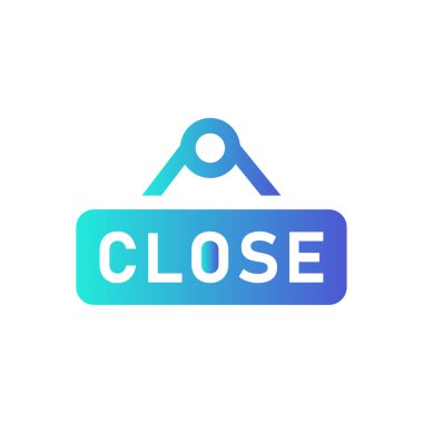 Simge kapat-beyaz arka planda işareti vektörünü kapat