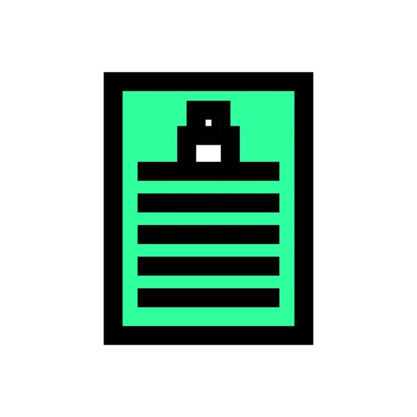 Pictogram Voor Beveiligd Document Teken Vector — Stockvector