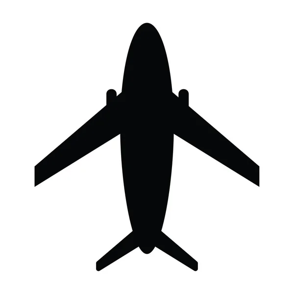 Icono Avión Vector Aislado — Vector de stock