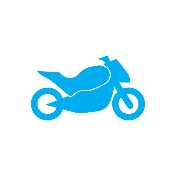 Motorkerékpár Motorkerékpár Szimbólum Ikon Kék — Stock Vector