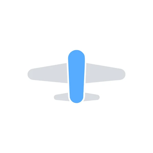 Иконка Плоского Самолета Вектор Движения Транспорта — стоковый вектор