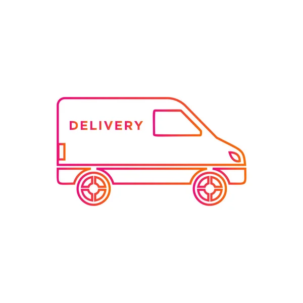 Delivery car sign - shopping icon vector