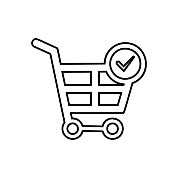 Gráfico Compras Estilo Plano Moda Icono Vector Gráfico Compras Marca — Vector de stock