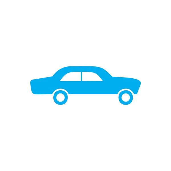 Coche Icono Vector Azul — Vector de stock