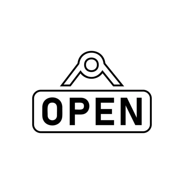 Open Sign Icon Vector — Stock Vector