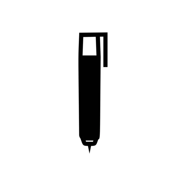 Icono de signo de pluma - Icono de lápiz vector — Archivo Imágenes Vectoriales