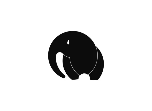 Olifant icon - olifant logo sjabloon Vector — Stockvector