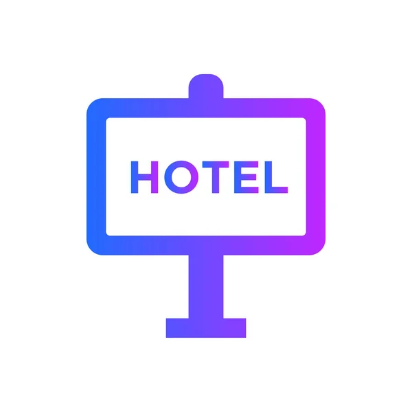 Signe Icône Symbole Hôtel — Image vectorielle